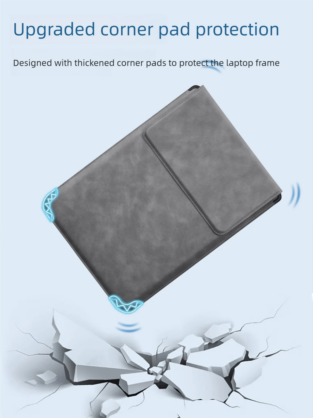 Multifunktionale Laptop-Hülle mit integriertem Ständer & Mauspad