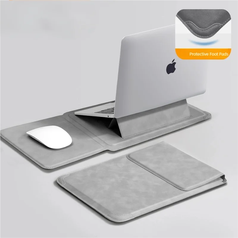Multifunktionale Laptop-Hülle mit integriertem Ständer & Mauspad