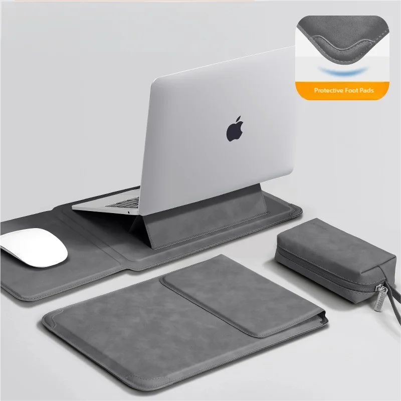 Multifunktionale Laptop-Hülle mit integriertem Ständer & Mauspad